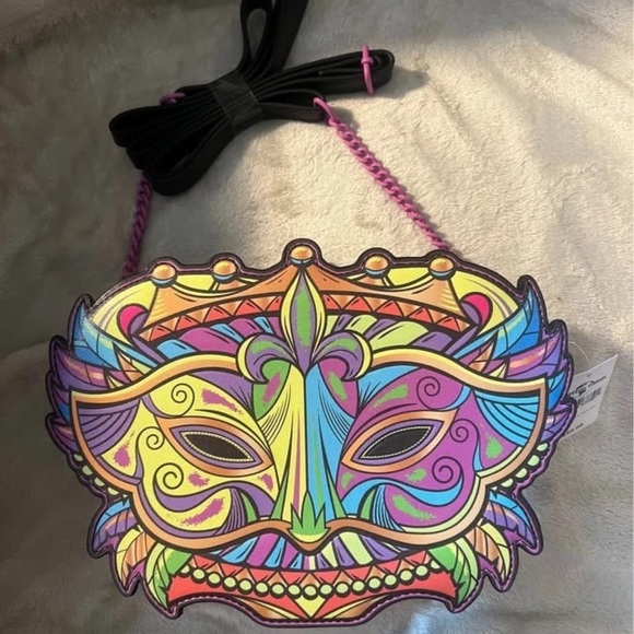 Universal Studios Mardi Gras Crossbody Purse NWT - Picture 1 of 6